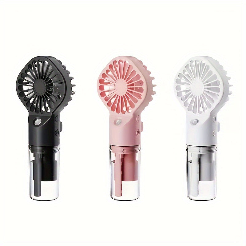 Compact Mini Mist Fan - Conveniently USB Rechargeable, Scent-Free, Perfect for Any Skin Type and Travel Use