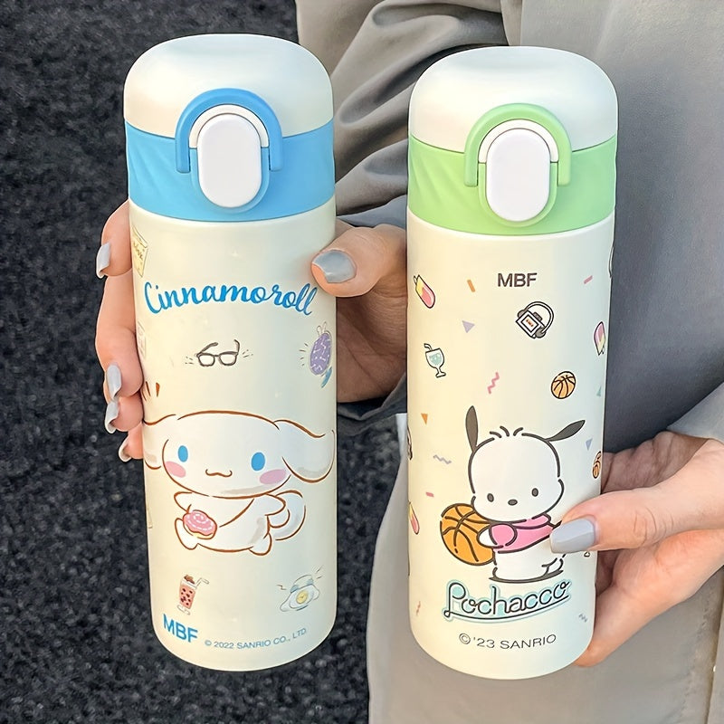 Sanrio Water Cup - The Cute and Portable Insulation Cup with a Straw, 420ML