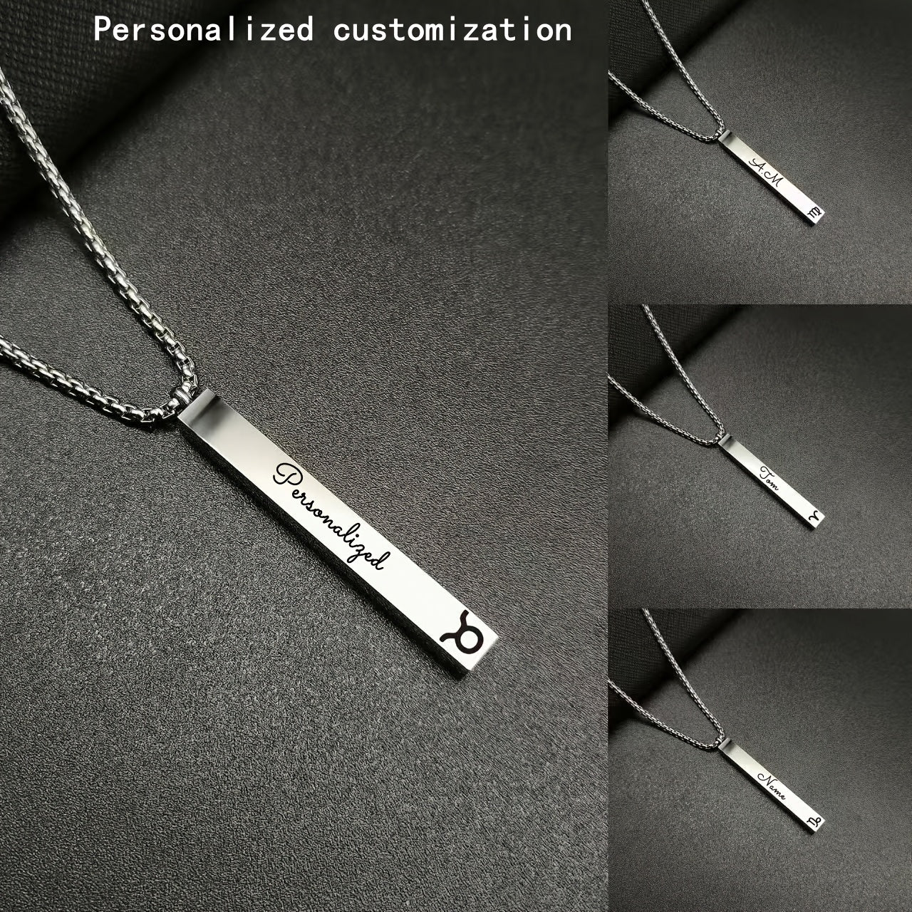 Vintage Zodiac Pendant Necklace - Durable Titanium Steel, Stylish & Alluring Design, Ideal Present for Loved Ones, Personalized Jewelry Piece