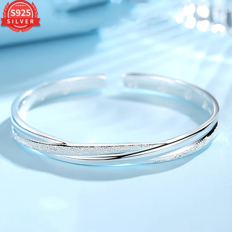 This stylish cuff bracelet is made of 925 sterling silver with an elegant bohemian design. It features a beautiful 18K golden plated finish and is hypoallergenic, making it the perfect gift for women. Suitable for all seasons and daily wear, this