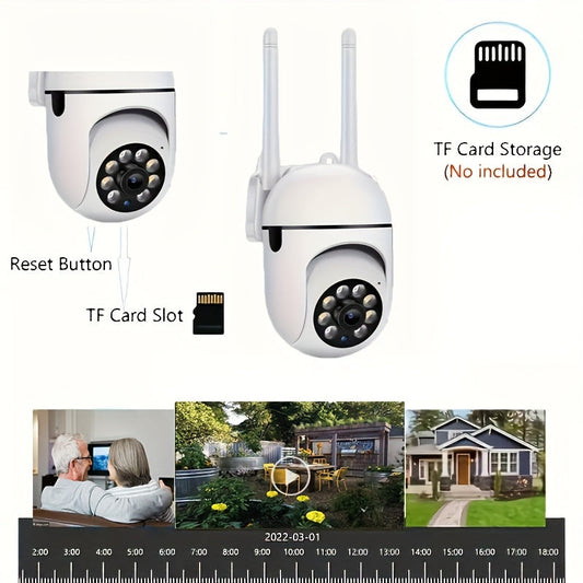 Get the perfect gift for Christmas, Halloween, or Thanksgiving with this 1080p HD WiFi home security camera! Featuring 355° panoramic view, two-way audio, motion detection, and remote access. USB powered and smartphone compatible for easy use.