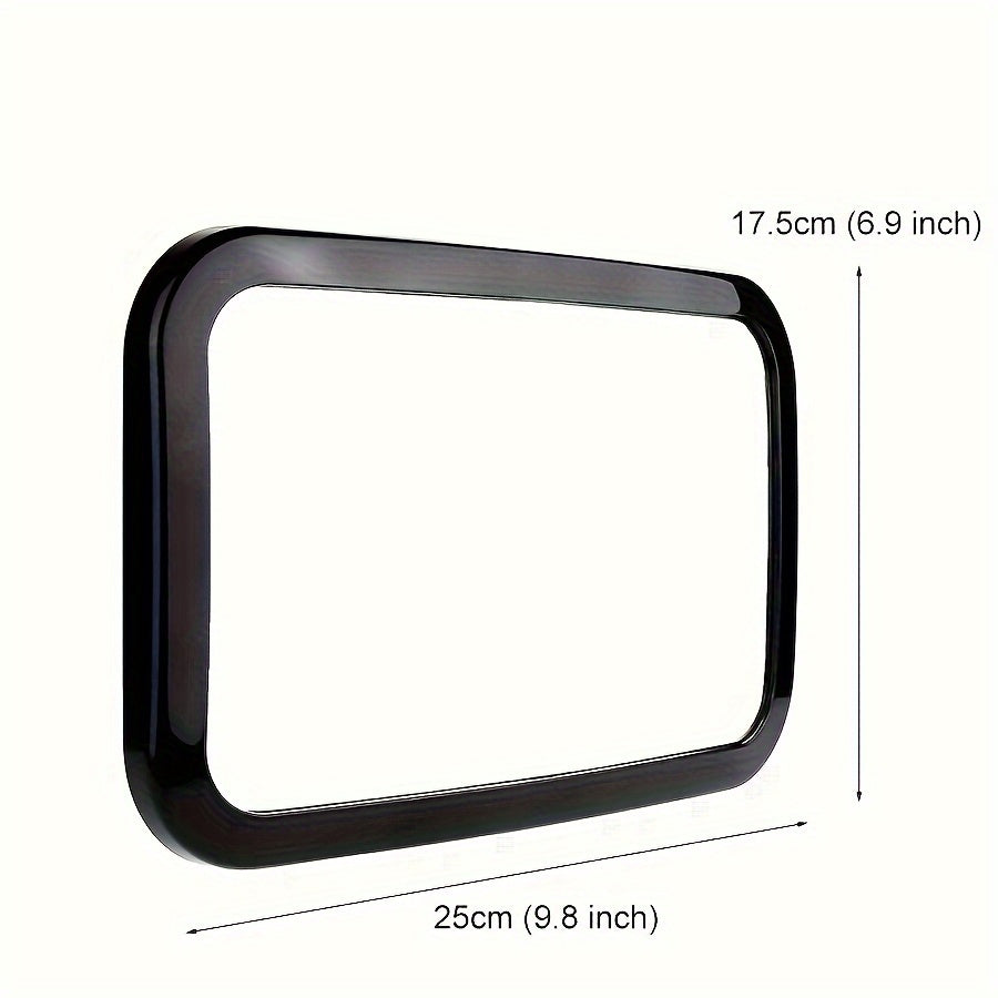 Child Safety Mirror for Car Seats - Rotates 360°, Fits All Cars, Rectangle Design, Wide-Angle View, Ideal for Kids 3-6 Years Old, Made of Durable ABS Material