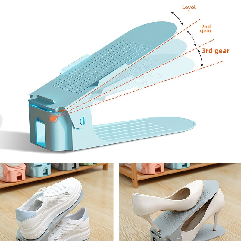 Innovative Double-Fold Shoe Rack with Removable Dividers and Multi-Layer Storage Space