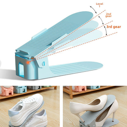 Innovative Double-Fold Shoe Rack with Removable Dividers and Multi-Layer Storage Space