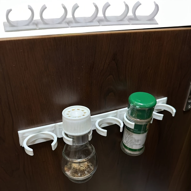 Simple to Install Spice Rack for the Wall - Adjustable, No-Drill Solution for Organizing Seasoning Bottles and Jars in the Kitchen