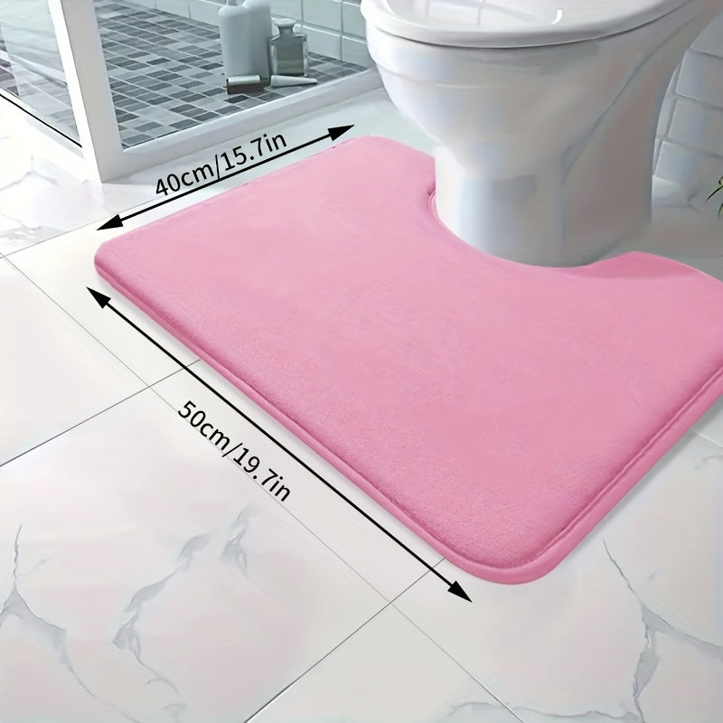 Soft and absorbent bath mat made of high-density 25D sponge, machine washable and non-slip. This premium bath carpet is perfect for tubs and showers, providing comfort and style to your bathroom decor. Constructed from polyester with a lightweight