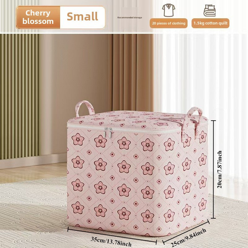 Under-Bed Storage Organizer in Boho Style, Waterproof Fabric, Spacious with Gull Wing Closure, Ideal for Seasonal Clothing, Quilts, and Miscellaneous Items, Versatile Rectangle Space Saver