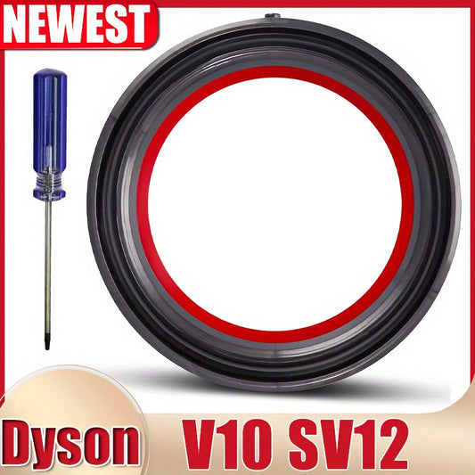 1 Pack of V10 SV12 Vacuum Cleaner Replacement Seal Ring, Non-Electric Central Vacuum Installation Parts for Bin Base Top Fixation, Made from Durable Plastic Material, Compatible with V10 SV12 Models Only.