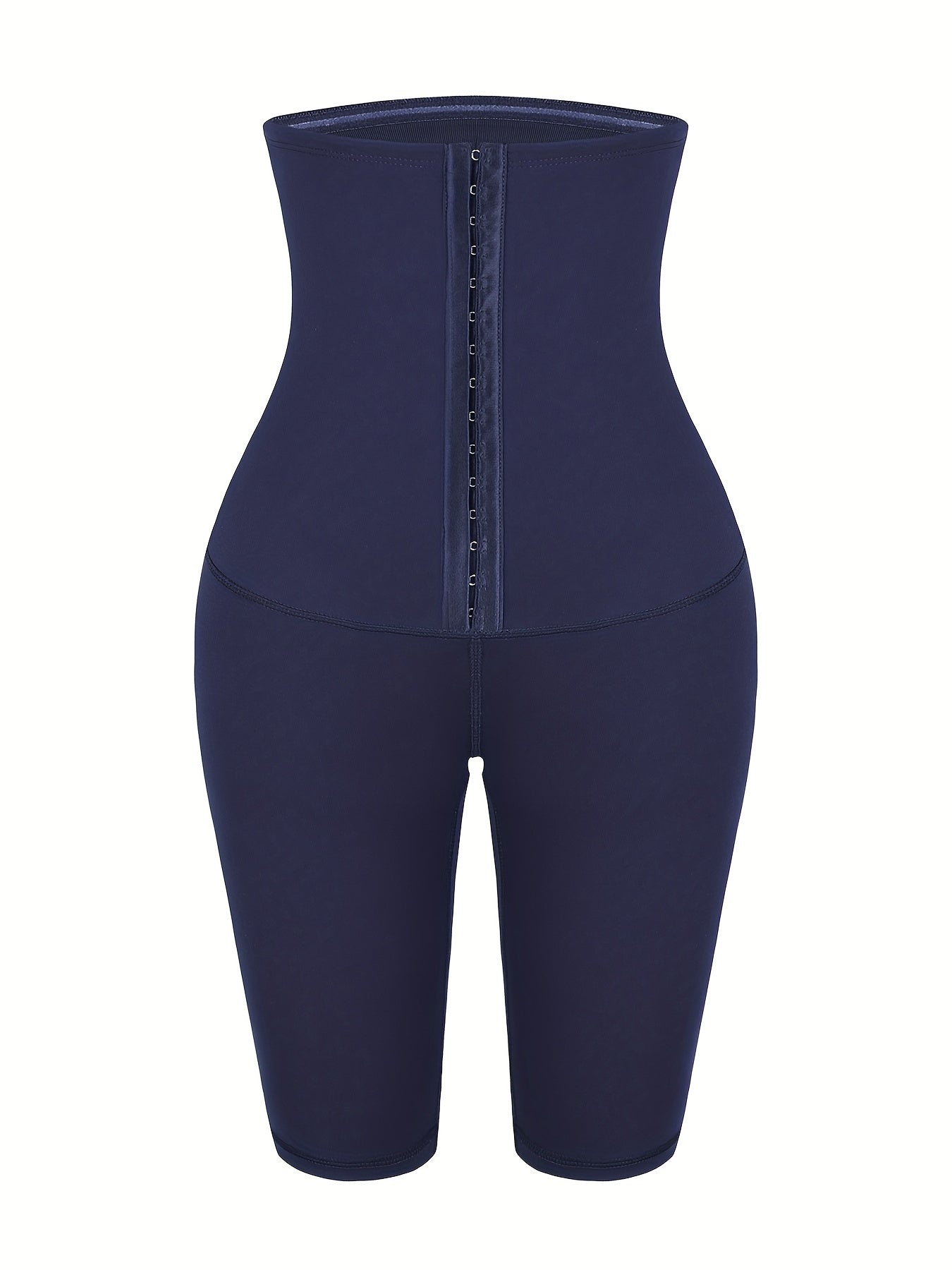 High-waist joggers for women with tummy control, made of nylon spandex. Ideal for outdoor running, in solid color knit fabric. Model MT200395.