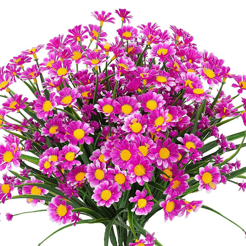 1 piece Daisy Artificial Flower with Anti-UV Non-fading Plastic for Home Decoration Indoors or Outdoors