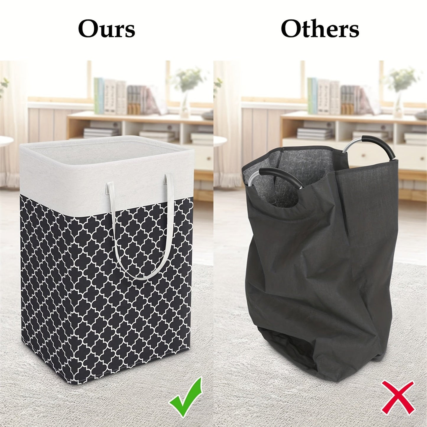 Convenient and spacious 75L Foldable Laundry Hamper with Handles - Waterproof, Portable Storage Bin for Clothes & Toys, Ideal for Dorms and Home - Comes in Black, Grey, Red, and Blue options - Laundry Baskets