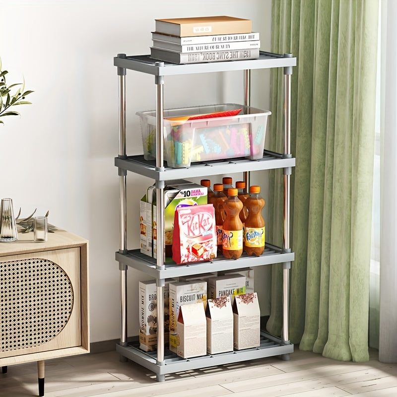 Kitchen fruit and vegetable basket storage rack - Keep your snacks organized with this multi-layer storage rack for your living room.