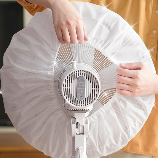 Modern-style waterproof dustproof round fan cover for electric fans, requires no battery or wiring