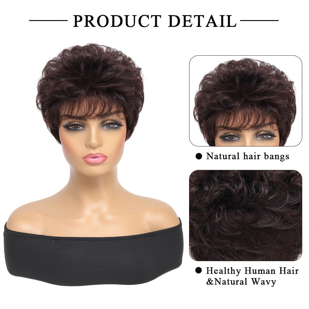 Short wigs made from real human hair in gradient colors from Europe and America.