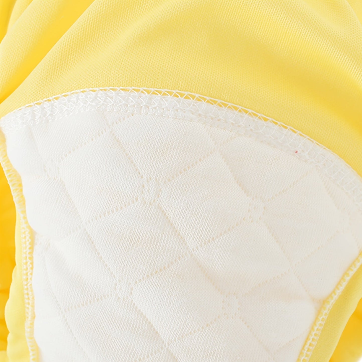 Reusable washable pull-up diaper covers, made of a mixed color knit fabric with elastic design, suitable for ages 0-6 years. It comes in a pack of 6 and is made of polyester material.