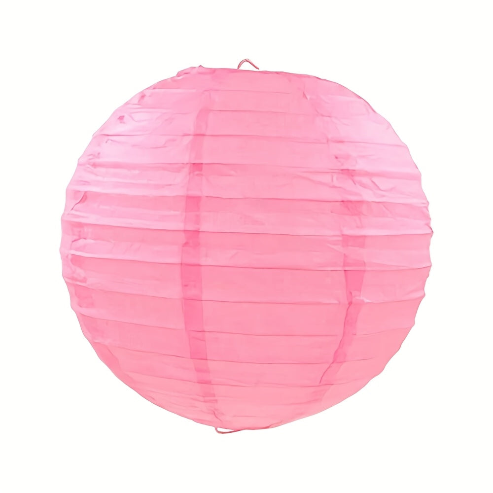 1pc Round Paper Lantern Shade for Various Parties - Versatile Decoration for Holidays - No Electricity Required