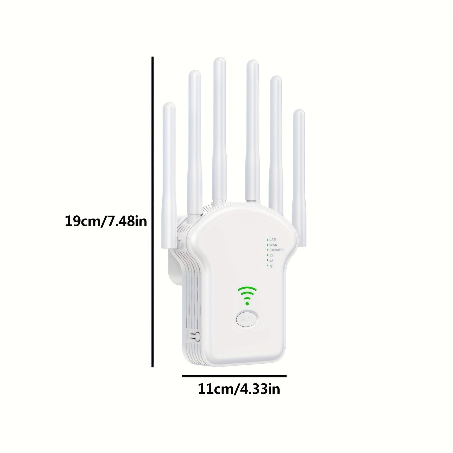 Увеличьте сигнал Wi-Fi с помощью расширителя Wi-Fi на 1200 Мбит/с, который поддерживает подключение до 35 устройств. С двумя частотными диапазонами и мощным проникновением сигнала он предлагает в 6 раз более сильный.