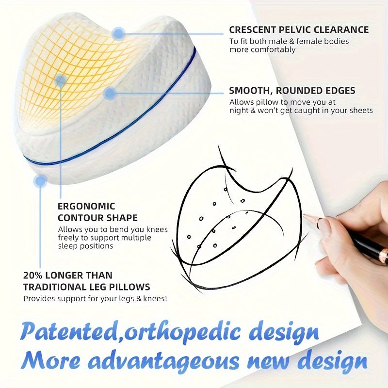Ортопедическая подушка из мемори-фоама для ног для облегчения боли в спине, бедрах и суставах - мягкая подушка для бедер и ног для комфорта и расслабления