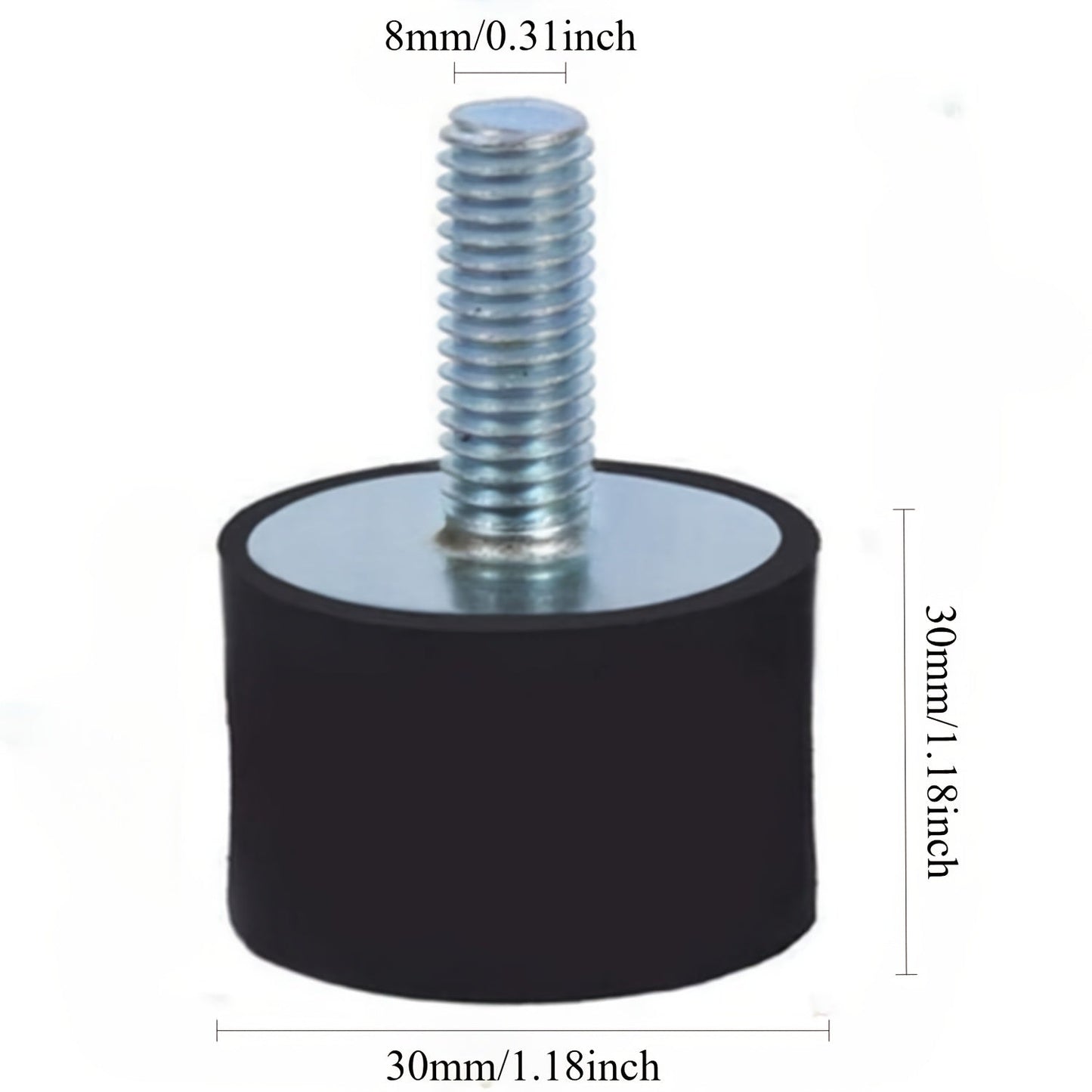 No electricity needed! Stay quiet with the 4-Pack M8 Rubber Bumper Vibration Dampers. Perfect for framing, air conditioners, compressors, HVAC systems, and electric generators. Keep vibrations and noise at bay with these anti-vibration isolators.