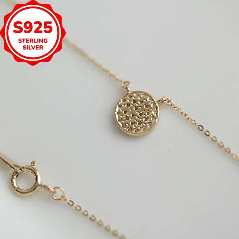 A Stunning Wannian S925 Silver French Romantic Starry Sky Clavicle Chain Necklace for Women, with a Japanese Korean Style that is Simple, Versatile, and Classic. This Necklace exudes Fashionable Temperament and Light Luxury.