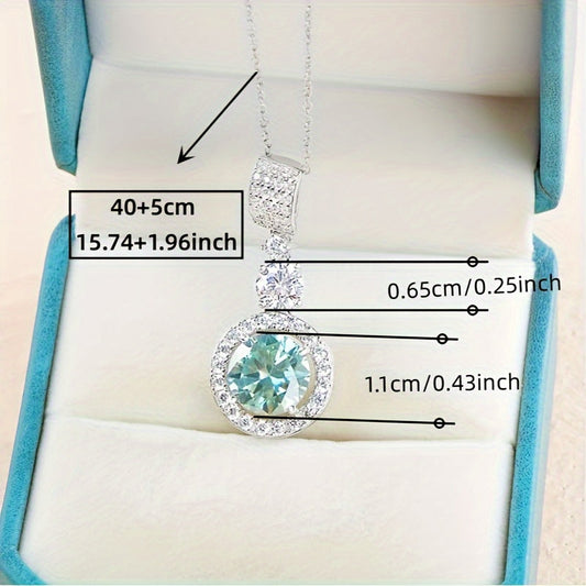 Ajoyib 5 karat Moissanite pandantli marjon - 18K oltin qoplamasi va 925 sterling kumush bilan ta'minlangan, gippoallergen va uzoq muddatli - to'ylar va nikohlar uchun ideal