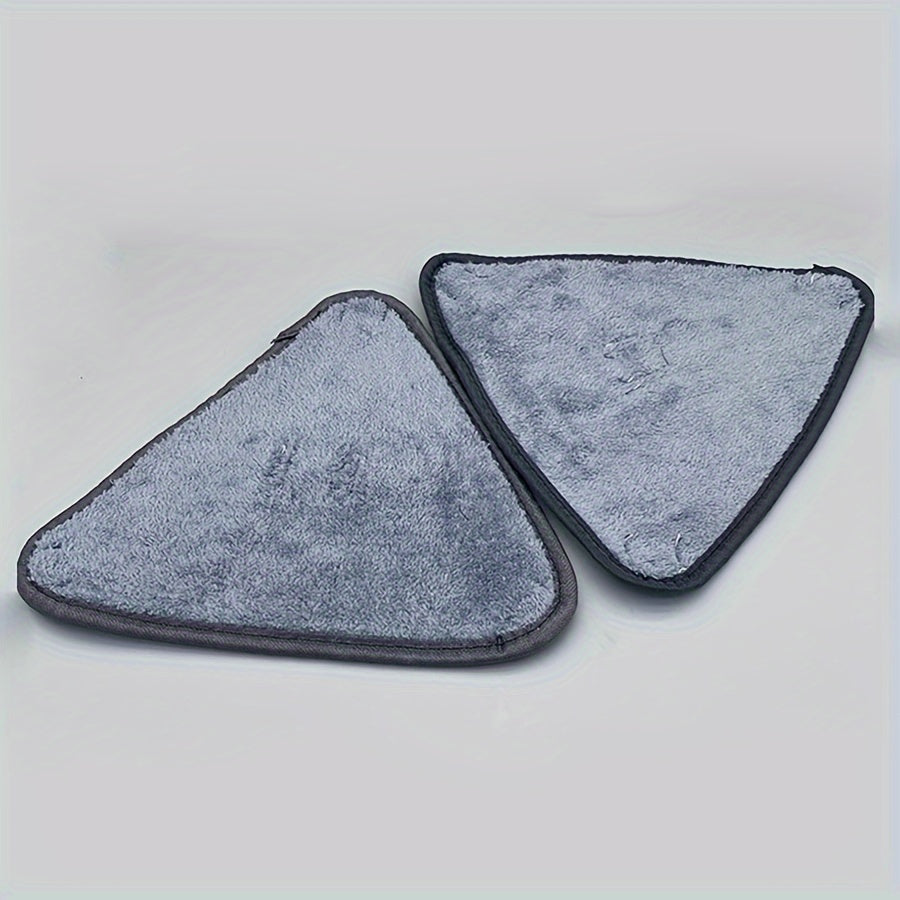 Set of 2 Easy Wring Triangle Mop Pads - Hands-Free Design, Versatile for Wet & Dry Cleaning - Ideal for Cleaning Floors, Walls, Glass & Bathrooms