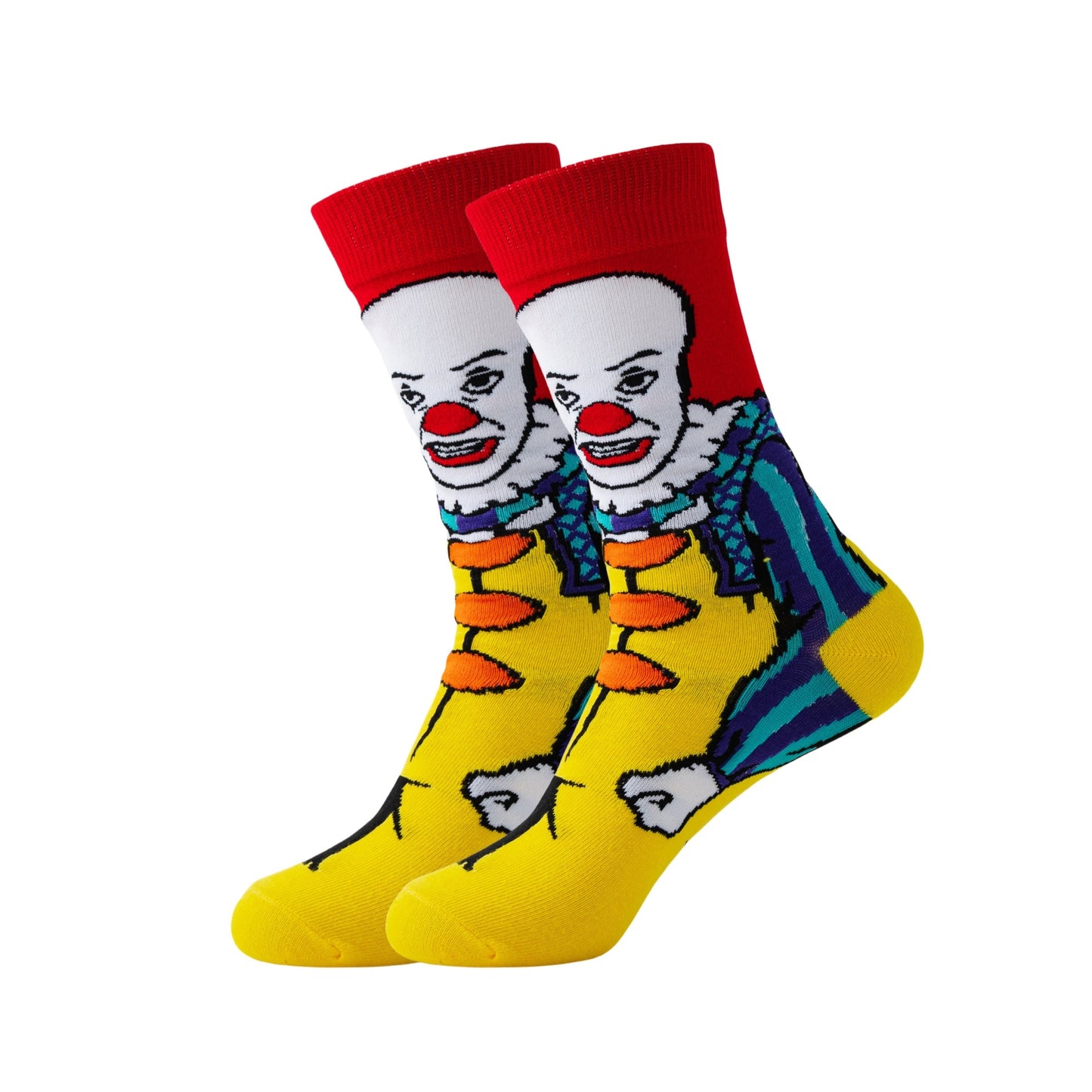 5/10pcs Cartoon Graphic Crew Socks - Perfect for All Seasons, Street Style Casual Wear