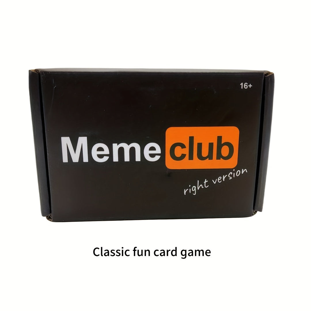 Meme Club Interactive Card Game - Fun desktop game for parties and gatherings, includes 108 cards, great holiday gift.