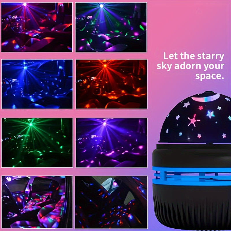 1pc Star Projector Night Light for Adults' Bedroom, Decoration, Birthday, or Party.