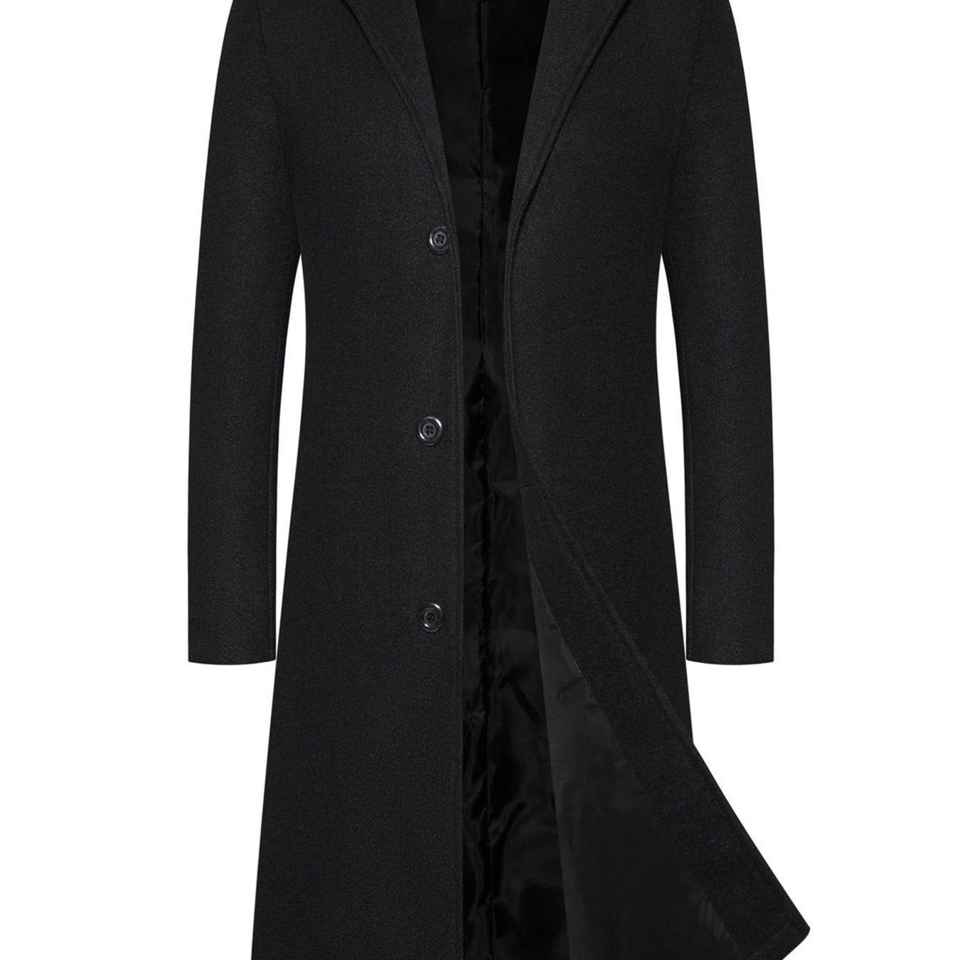 2024 Men's Slim-Fit Mid-Length Coat from Europe and America.