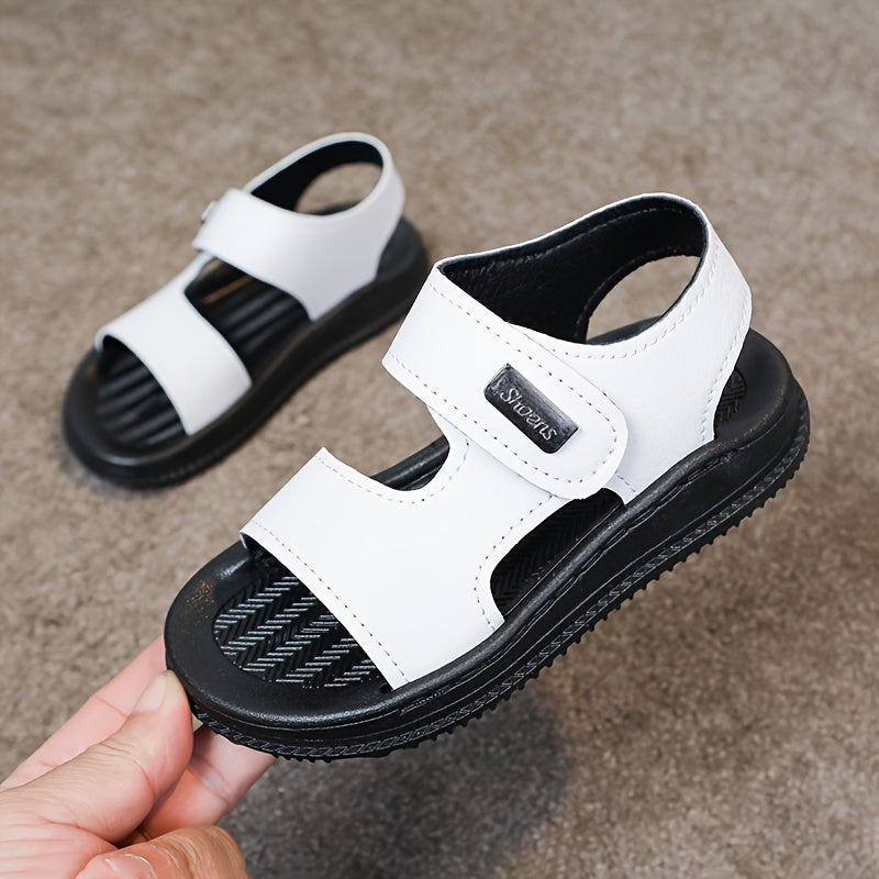 2024 Boys' Summer Sandals - Non-Slip, Soft Sole, Open Toe Beach Shoes, Strappy Design