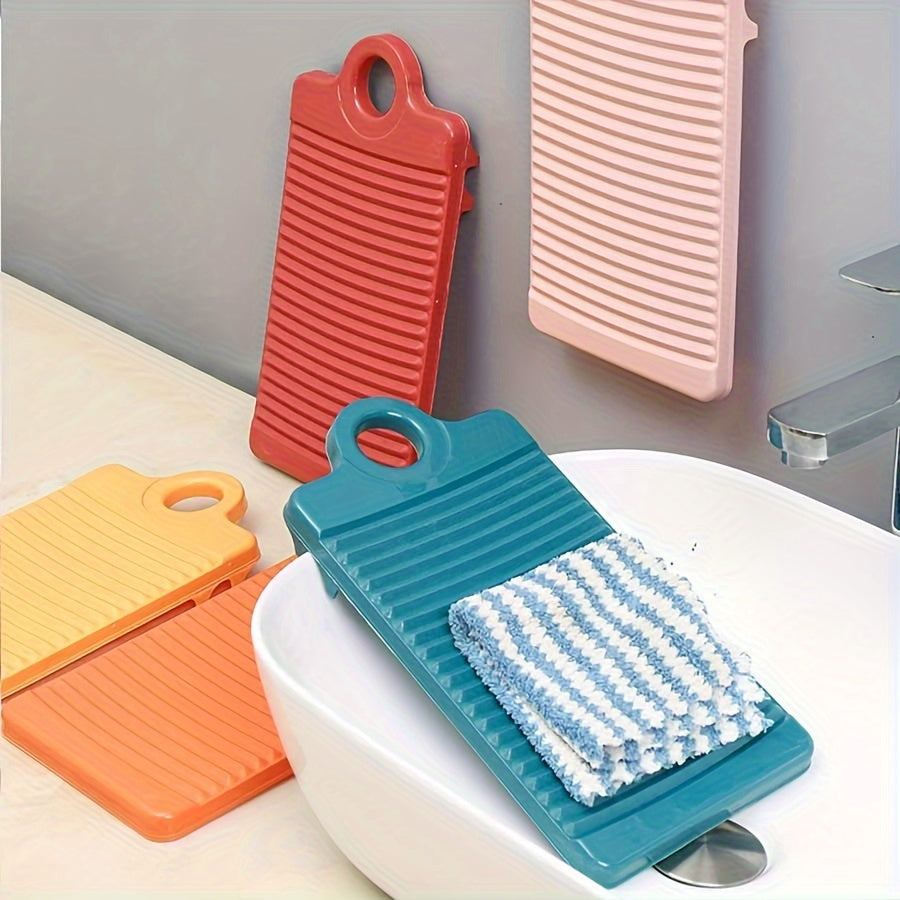 Durable Mini Plastic Laundry Boards (2-Pack) for Non-Slip, Portable Hand Washing Clothes - Ideal for Dorms and Home Use