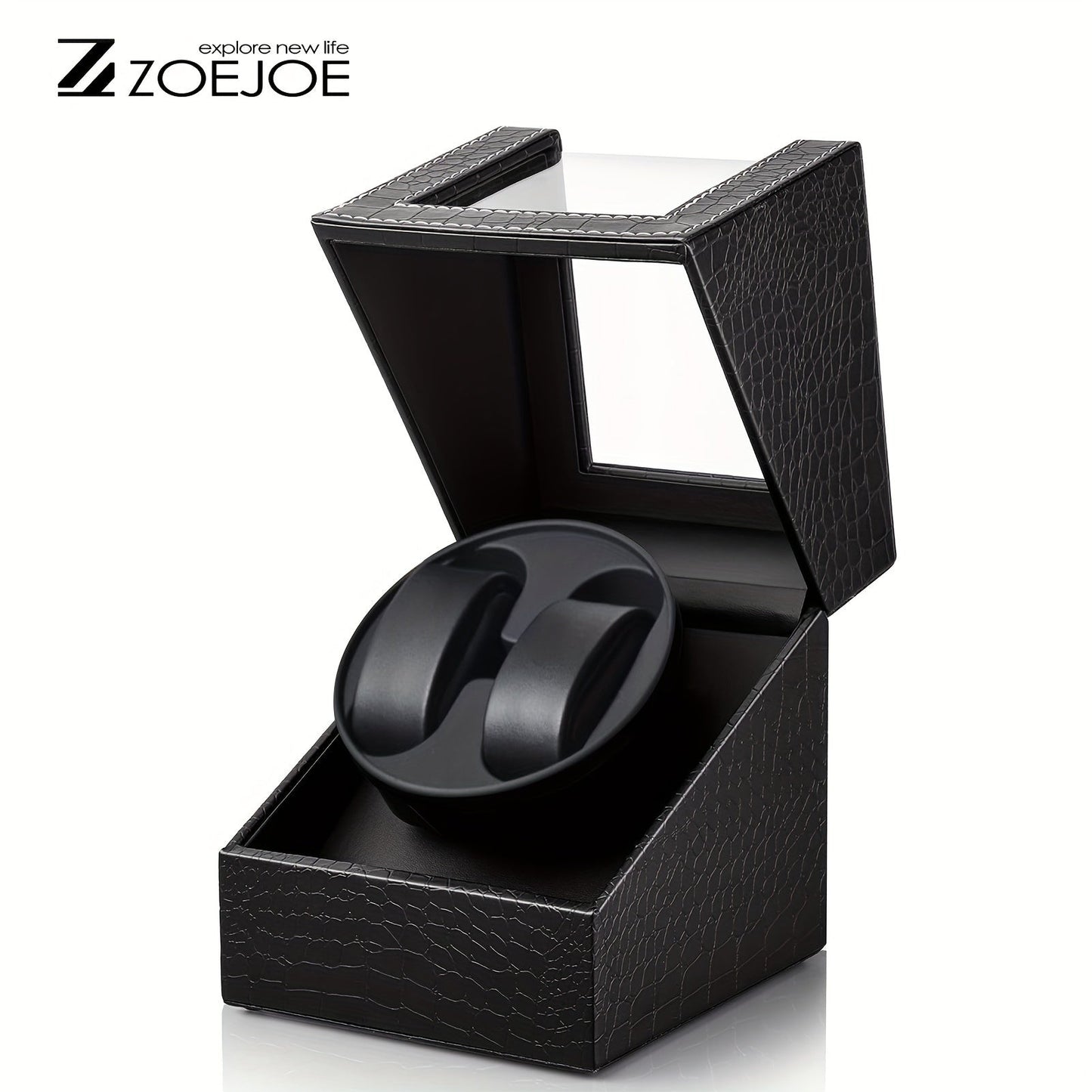 Ideal choice for gifts, this black PU/carbon fiber watch winder box is suitable for both men's and women's automatic watches. The single/double design ensures an organized storage and elegant display of your timepieces.