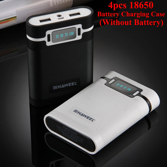 HAWEEL 4-Section 18650 Battery Case with LED Indicator