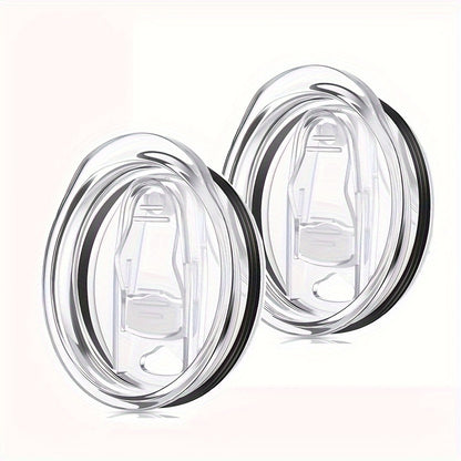 Set of 2/3/5 clear plastic spill-proof lids for 20 oz tumblers.