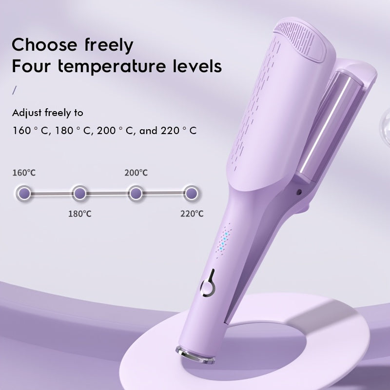 Ionic deep waver with ceramic 2 barrels for wide and deep waves, suitable for women.