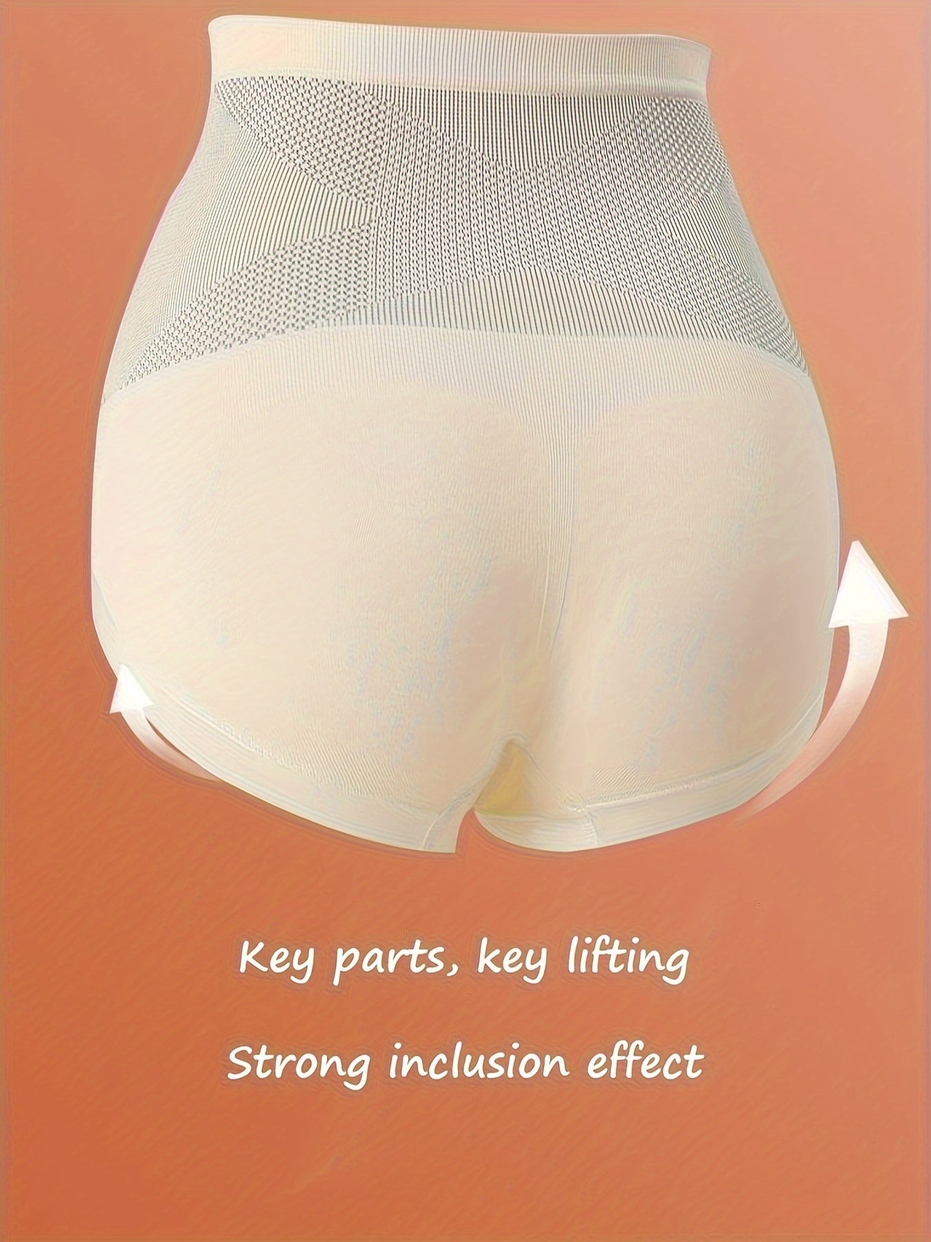 10 seamless high-waist shapewear briefs for women in polyamide knit fabric, with high support and lining, available in sizes S-XXXL.