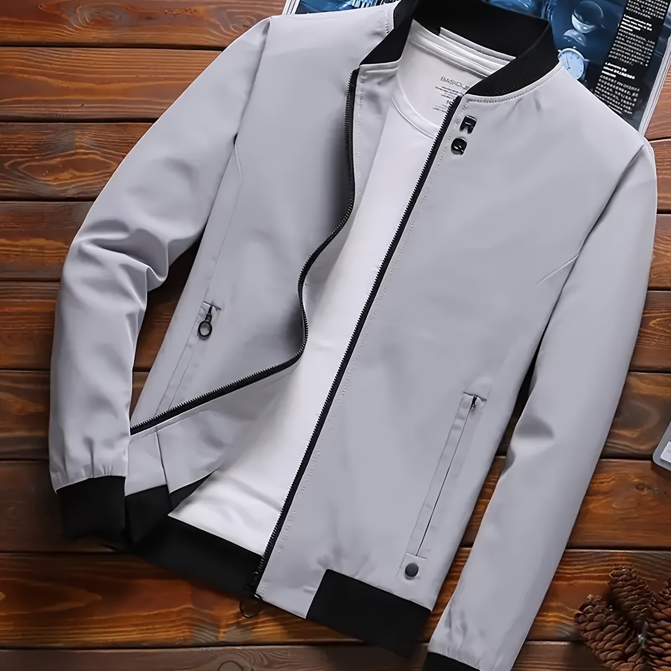 2024 Men's Fashion Casual Sports Jacket for Spring and Autumn