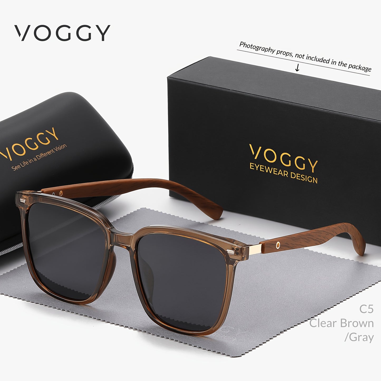 VOGGY Fashion Simple Retro Polarized Glasses for Men and Women, Perfect for Sports, Driving, Outdoor Activities, and Parties.