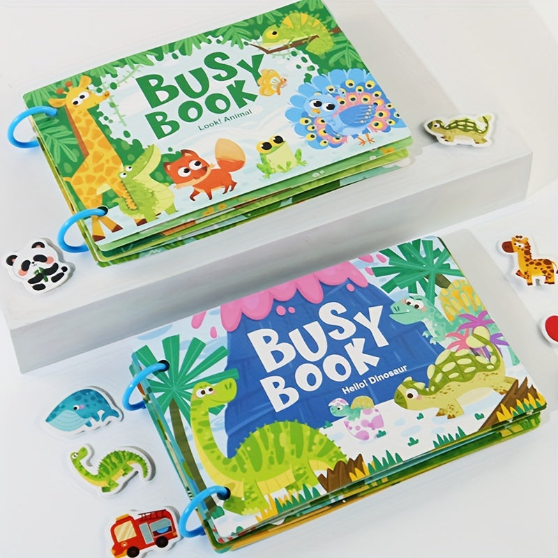 Car-themed educational toy for children aged 3-5, featuring animal learning and math skills, in green and blue colors.