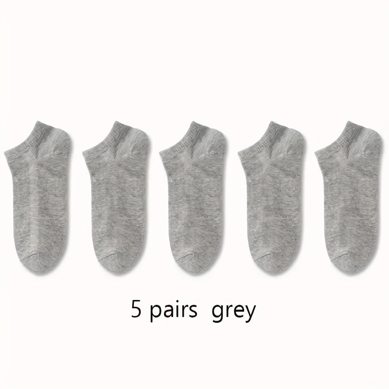 10 pairs of comfortable and breathable men and women ankle socks for spring and summer.