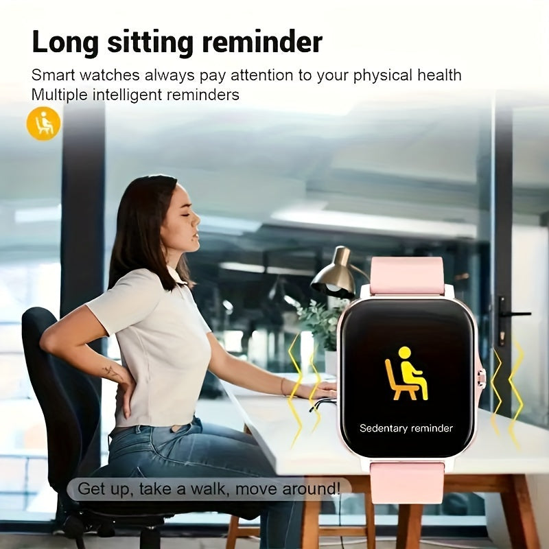 The new 1.85-inch full-touch HD fashion smart watch features wireless call functions, sports and sleep monitoring, and a large watch face. Suitable for Android and Apple phones, it's the