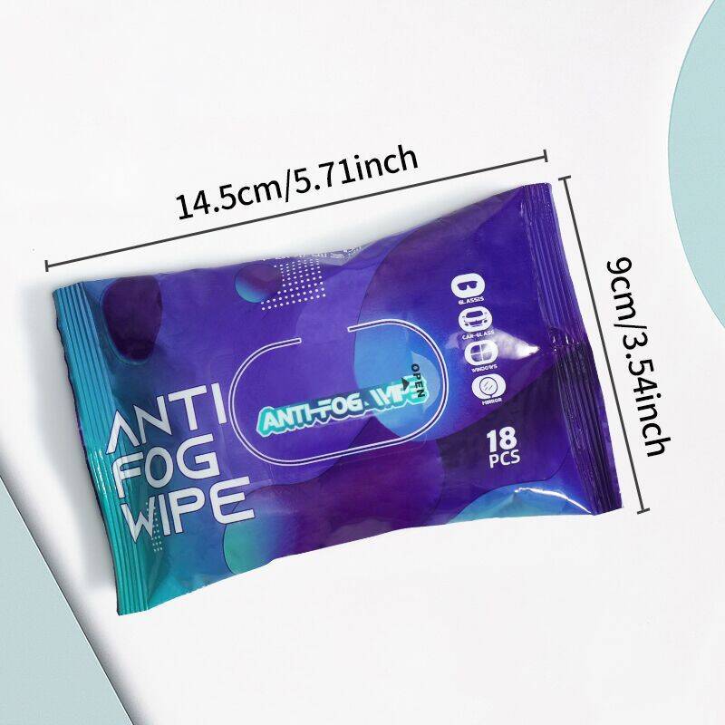 Get a pack of 18 Anti-fog Wipes that are made of Multifunctional Non-woven Single Sheets for easy cleaning of car windows and glasses. These wipes are portable, convenient, and provide a one-wipe solution.