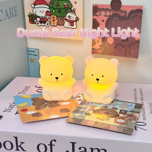 Adorable bear desk lamp ideal for back-to-school, Easter, Valentine's, and birthdays. Battery-powered and perfect for bedroom, living room, study, or bedside. Great gift for classmates, friends, and family.