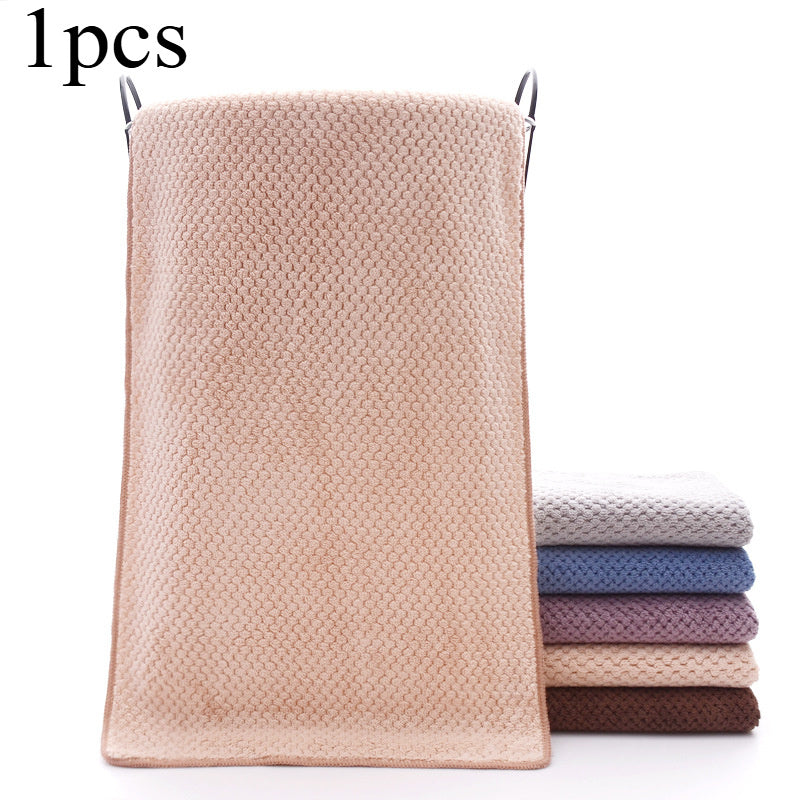 Soft, absorbent towels for various uses including cleaning and washing. Ideal for both men and women at home.