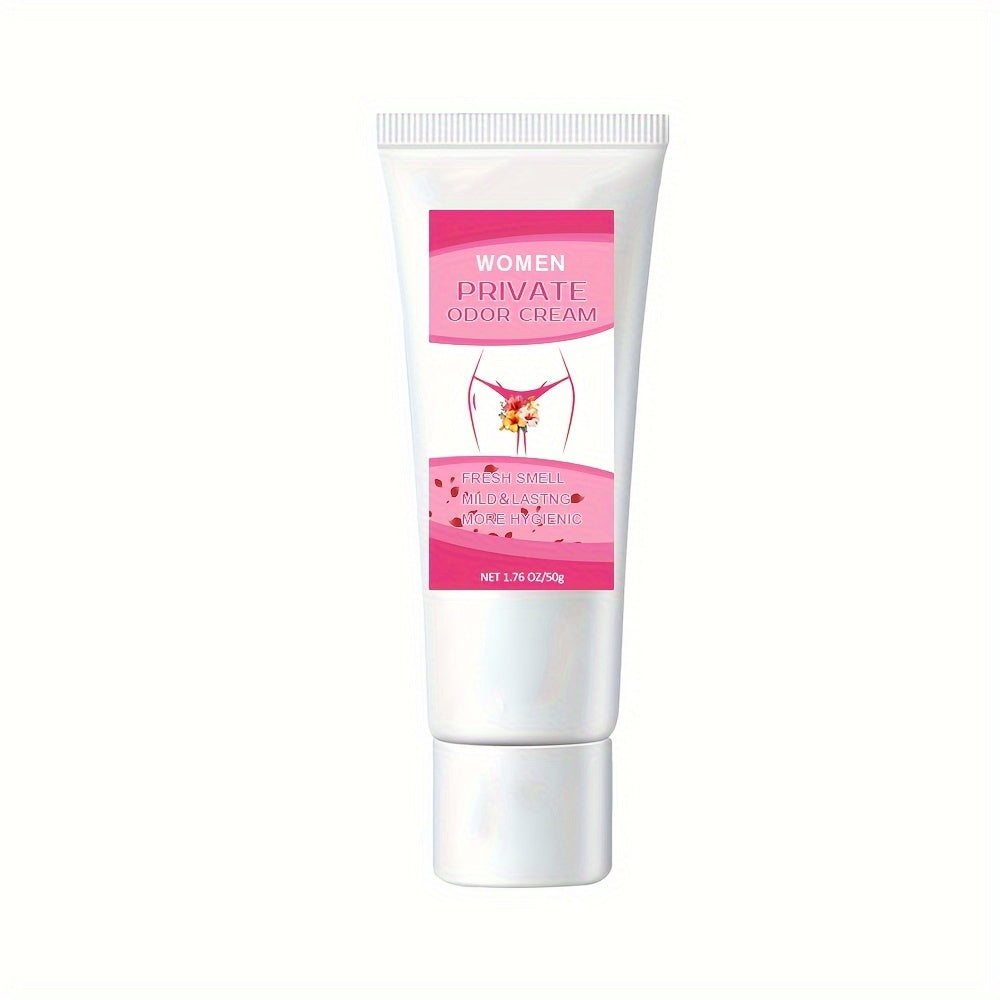 Women's odor cream, gentle and long-lasting, controls odor in delicate areas. 1.76oz/50g.