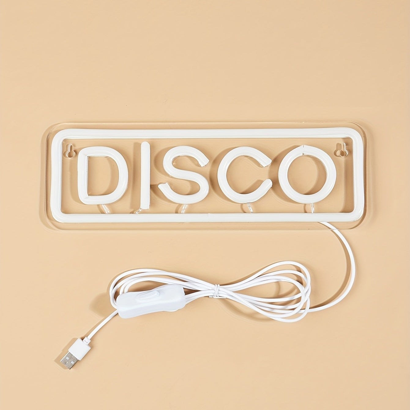 DISCO LED Neon Sign for Bedroom, Wedding, Party, Game Room Wall Decor - USB Powered