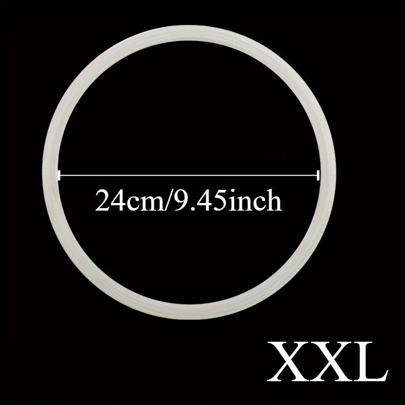 Two silicone seal rings designed for electric pressure cookers, these thick and easy-to-replace gaskets ensure kitchen and dining safety.