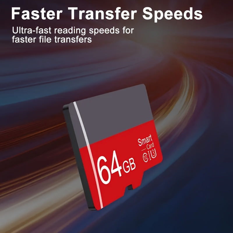 High-speed memory card compatible with 4K devices for reliable performance on smartphones, tablets, cameras, and computers.