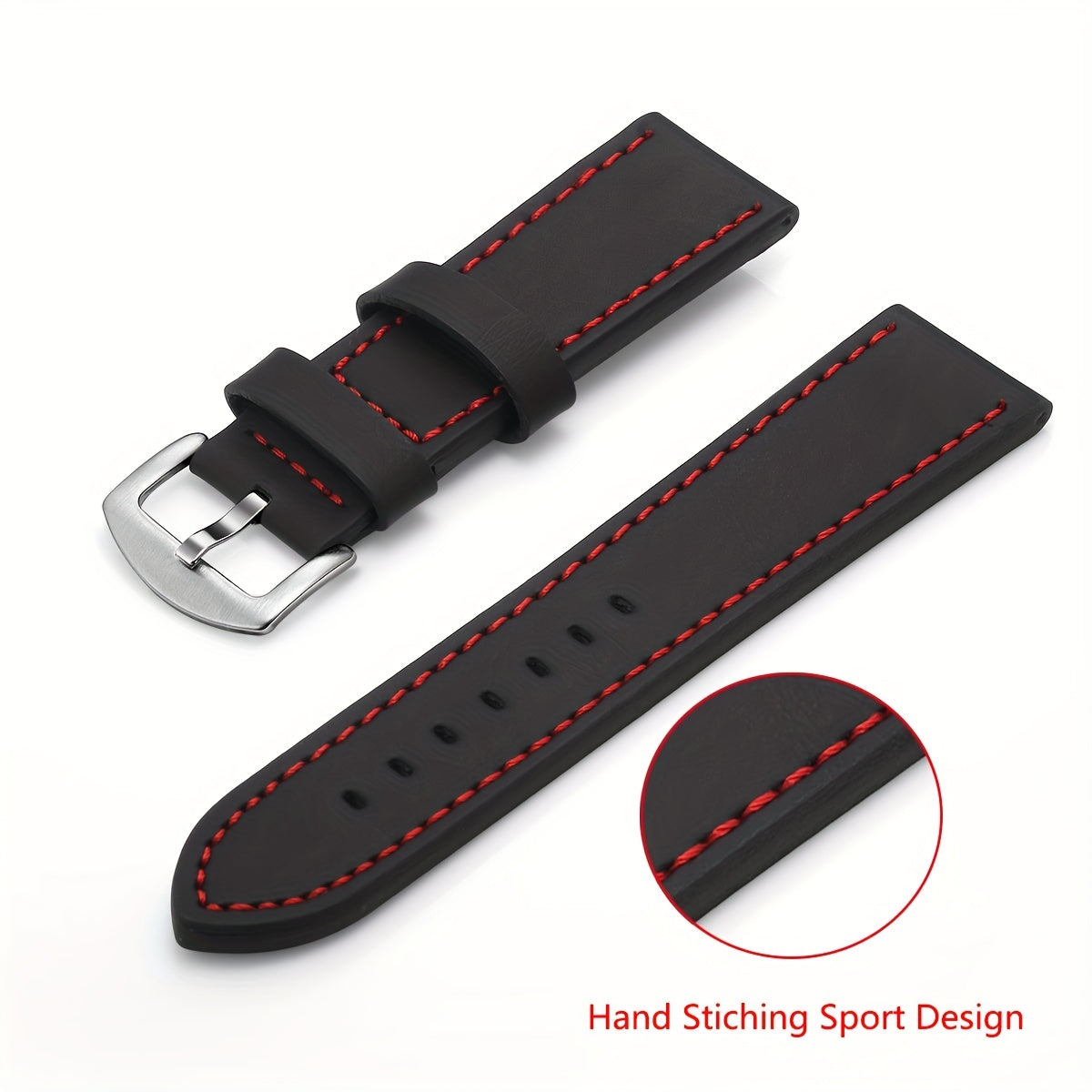 Fashionable and professional, this Men's Watch Strap in 20mm and 22mm sizes is the perfect replacement for your smart watch. Complete your look with this stylish accessory.